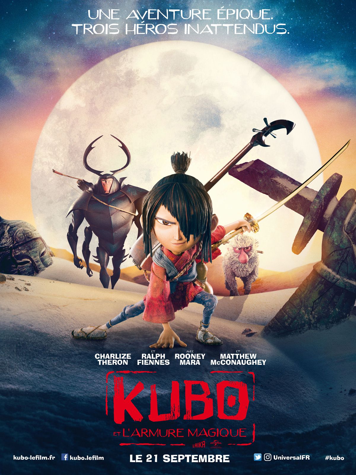 Kubo et l'Armure magique - Long-métrage d'animation (2016) streaming VF gratuit complet